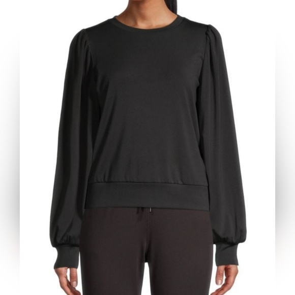 Elie Tahari Tops - Elie Tahari Banded Puff-Sleeve Top